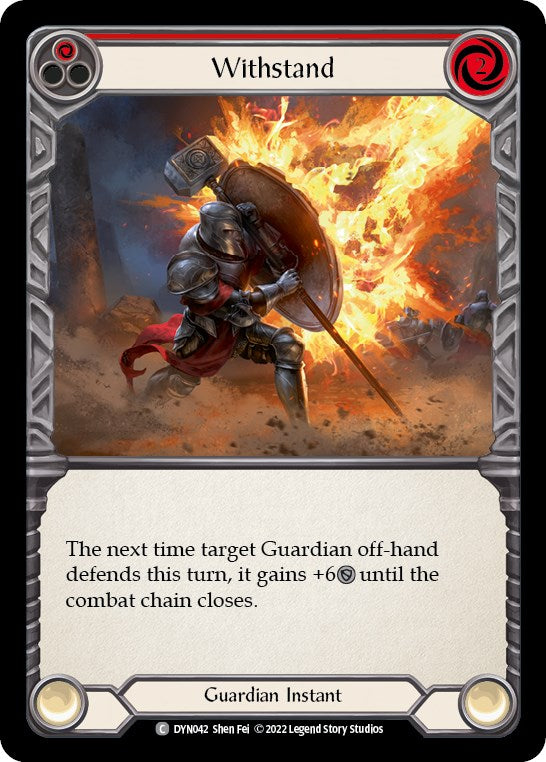 Withstand (Red) [DYN042] [Dynasty] Rainbow Foil