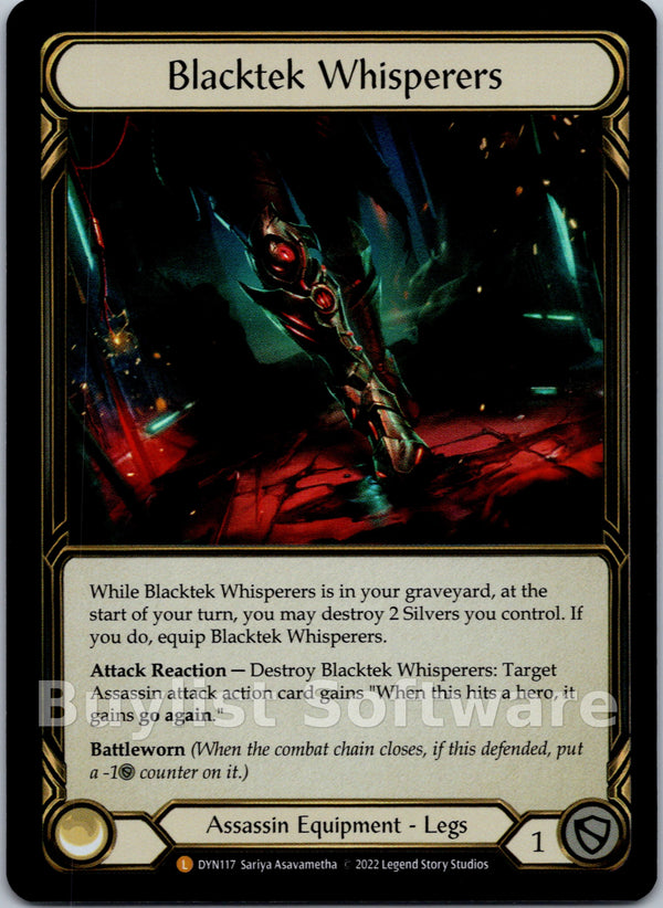 Blacktek Whisperers [DYN117] [Dynasty] Rainbow Foil