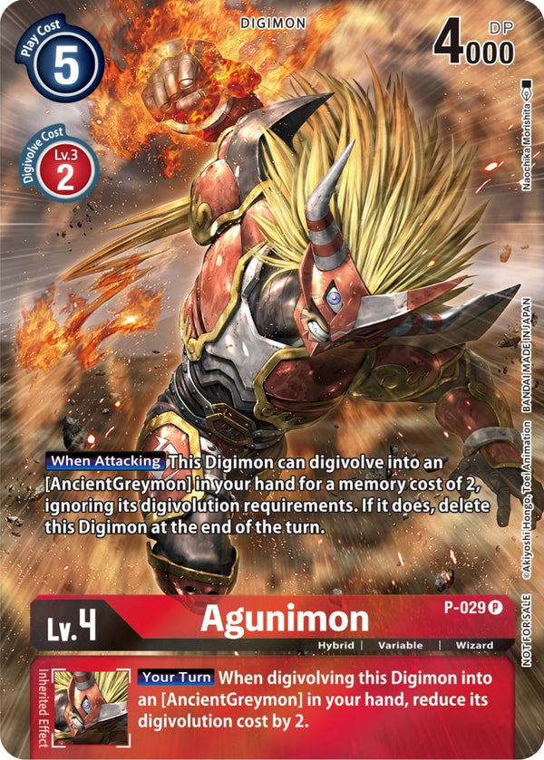Agunimon (2nd Anniversary Frontier Card) [P-029] [Digimon Promotion Cards] Foil