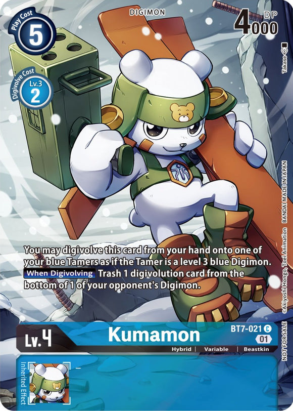 Kumamon (2nd Anniversary Frontier Card) [BT7-021] [Next Adventure] Foil