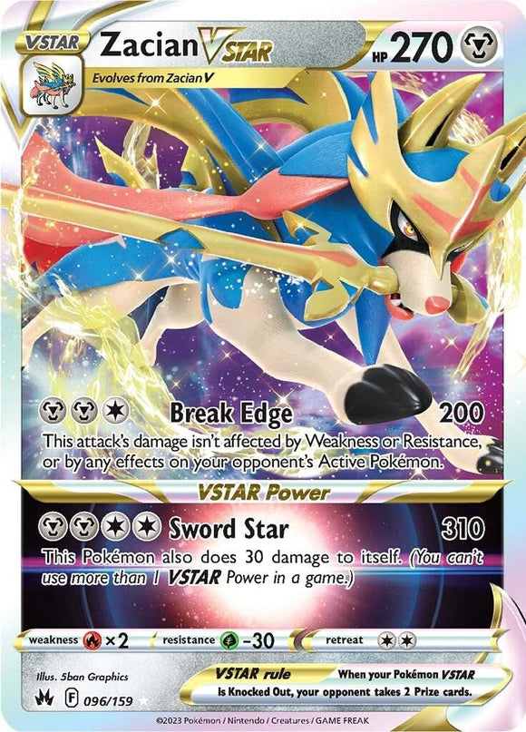 Zacian VSTAR [096/159] [Crown Zenith] Holofoil