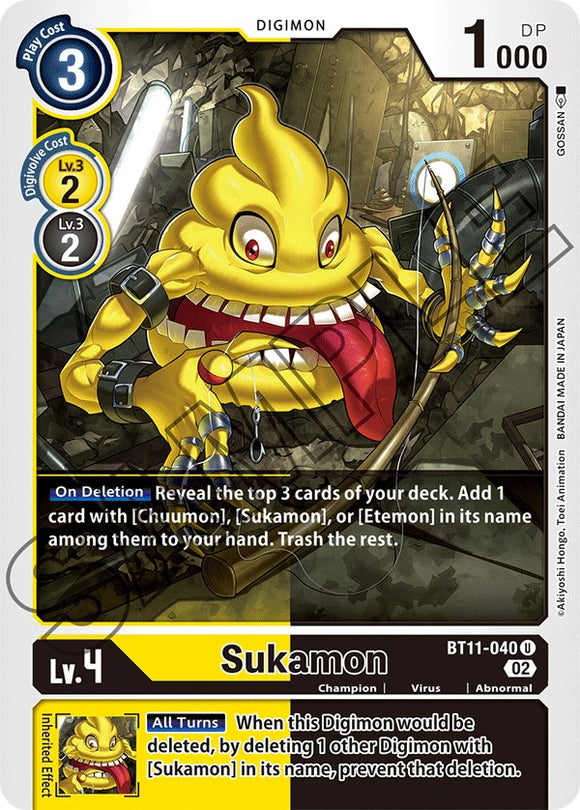 Sukamon [BT11-040] [Dimensional Phase] Foil