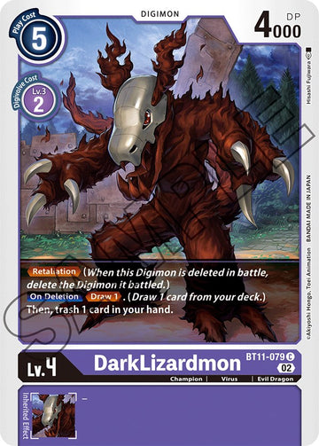 DarkLizardmon [BT11-079] [Dimensional Phase] Foil