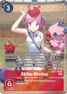Akiho Rindou (Alternate Art) [BT11-089] [Dimensional Phase] Foil
