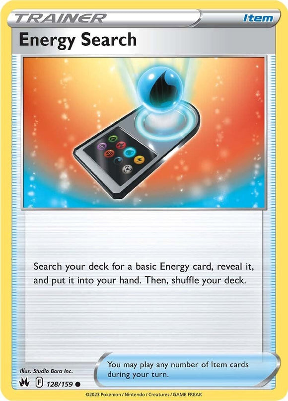 Energy Search [128/159] [Crown Zenith] Reverse Holofoil