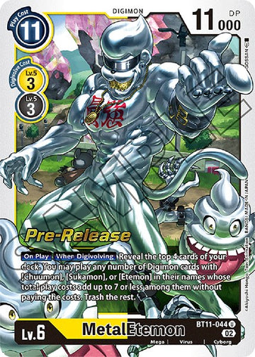 MetalEtemon [BT11-044] [Dimensional Phase Pre-Release Cards] Foil