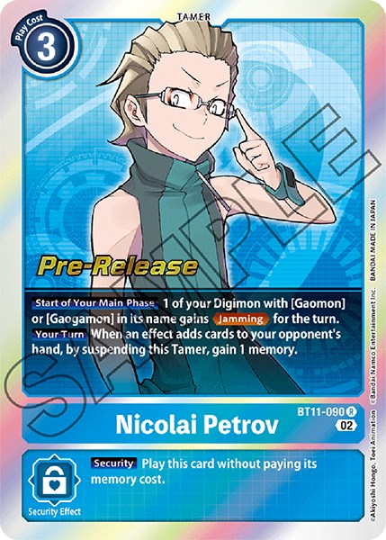 Nicolai Petrov [BT11-090] [Dimensional Phase Pre-Release Cards] Foil