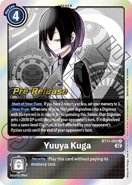 Yuuya Kuga [BT11-093 R] [Dimensional Phase Pre-Release Cards] Foil