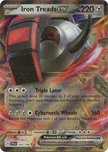 Iron Treads ex [143/198] [Scarlet & Violet Base Set] Holofoil