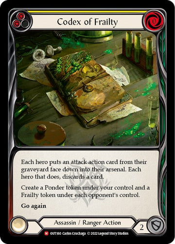 Codex of Frailty [OUT160] [Outsiders] Rainbow Foil