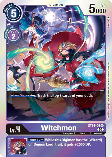 Witchmon [ST14-06 U] [ Beelzemon Advanced Deck Set] Foil
