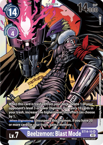 Beelzemon: Blast Mode [ST14-10 SR] [ Beelzemon Advanced Deck Set] Foil