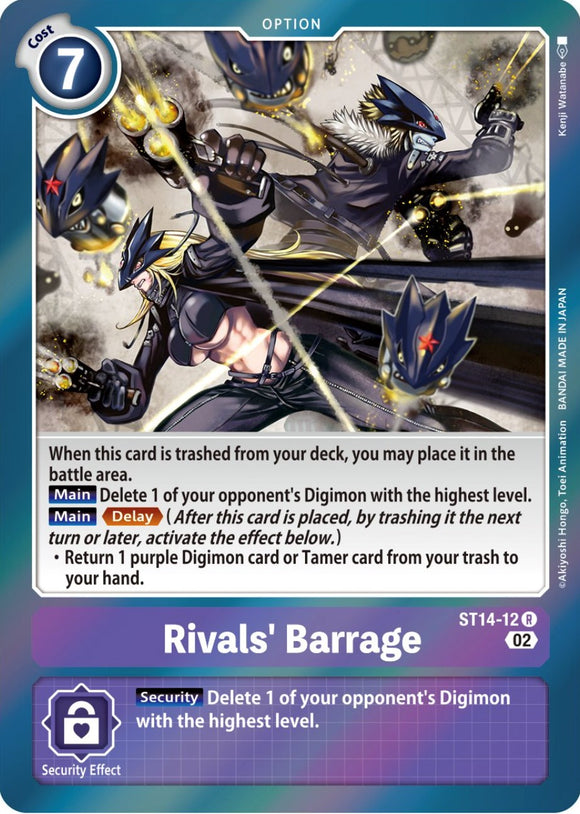Rivals' Barrage [ST14-12] [Starter Deck 14: Beelzemon Advanced Deck Set] Foil