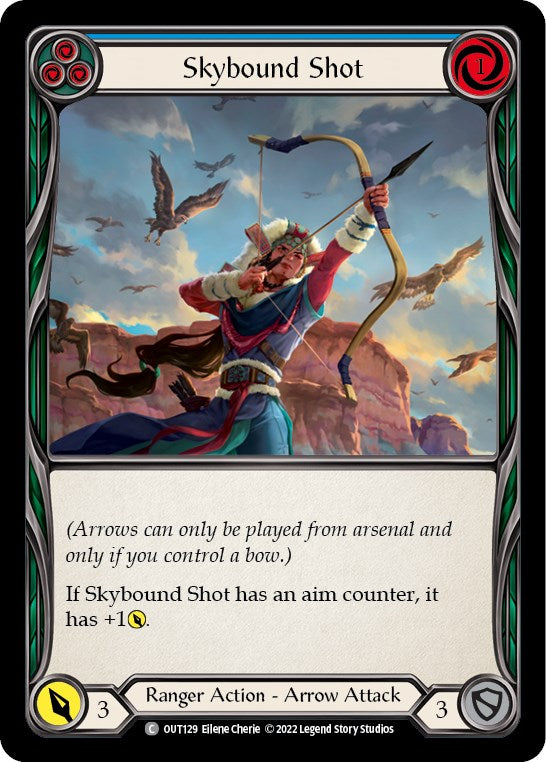 Skybound Shot (Blue) [OUT129] [Outsiders] Rainbow Foil