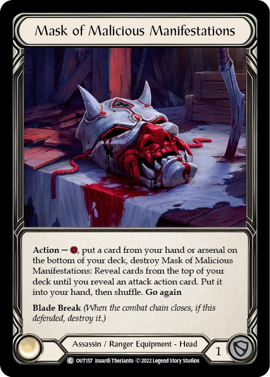 Mask of Malicious Manifestations [OUT157] [Outsiders] Cold Foil