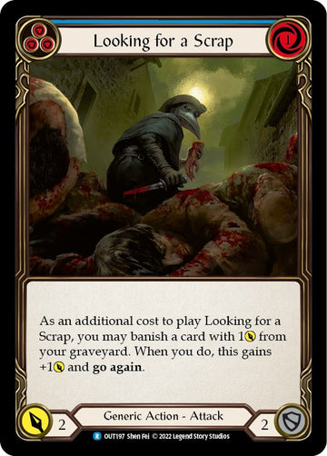 Looking for a Scrap (Blue) [OUT197] [Outsiders] Rainbow Foil