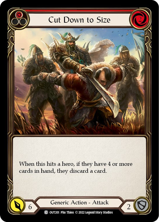 Cut Down to Size (Red) [OUT201] [Outsiders] Rainbow Foil