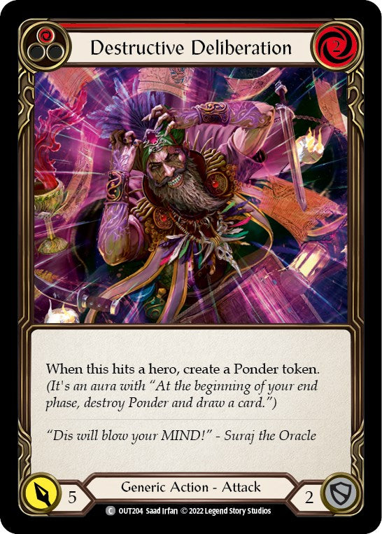 Destructive Deliberation (Red) [OUT204] [Outsiders] Rainbow Foil