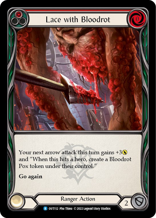 Lace with Bloodrot (Red) [OUT112] [Outsiders] Rainbow Foil