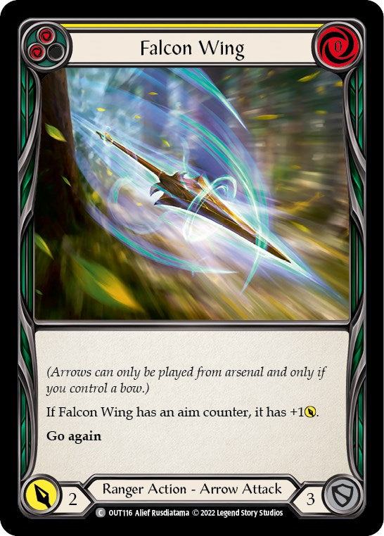 Falcon Wing (Yellow) [OUT116] [Outsiders] Rainbow Foil