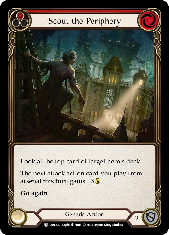 Scout the Periphery (Red) [OUT225] [Outsiders] Rainbow Foil