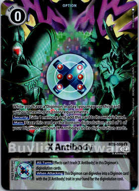 X Antibody (Alternate Art) [BT9-109] [Starter Deck 14: Beelzemon Advanced Deck Set] Foil