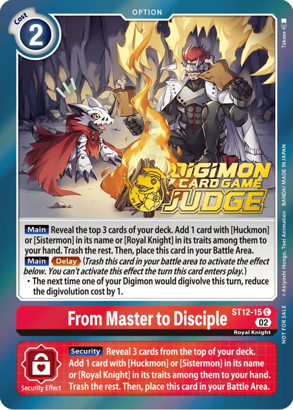 From Master to Disciple (Judge Pack 3) [ST12-15 C] [ Jesmon] Foil
