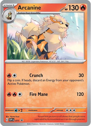 Arcanine [011] [Scarlet & Violet Promo Cards] Holofoil