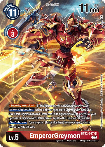 EmperorGreymon (Alternate Art) [BT12-017] [Across Time] Foil