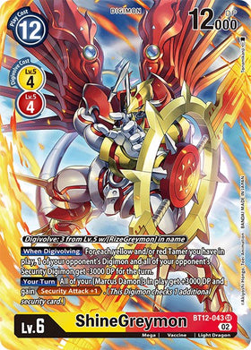 ShineGreymon (Alternate Art) [BT12-043] [Across Time] Foil