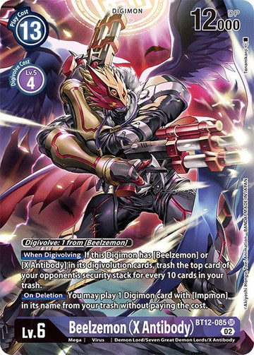 Beelzemon (X Antibody) (Alternate Art) [BT12-085 SR] [Across Time] Foil