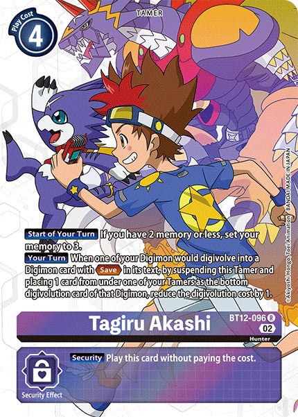 Tagiru Akashi (Alternate Art) [BT12-096] [Across Time] Foil