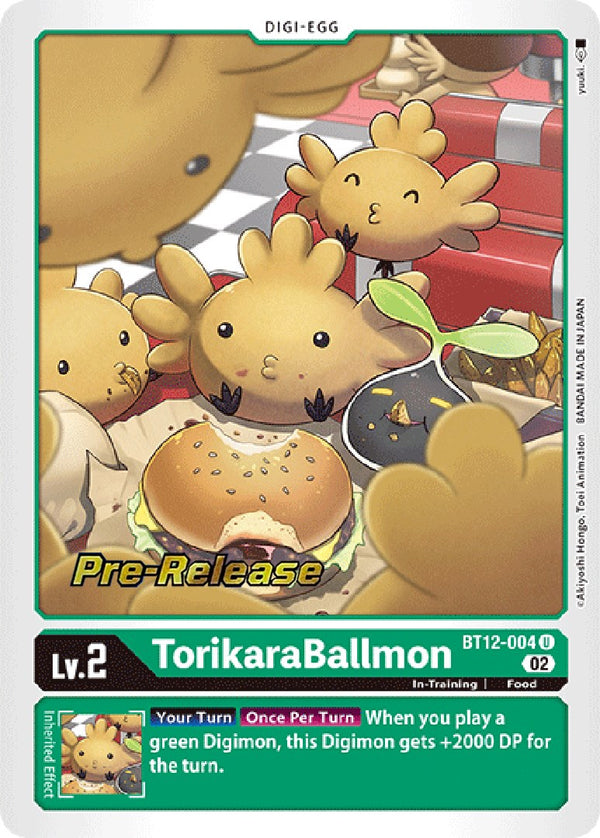 TorikaraBallmon [BT12-004] [Across Time Pre-Release Cards] Foil