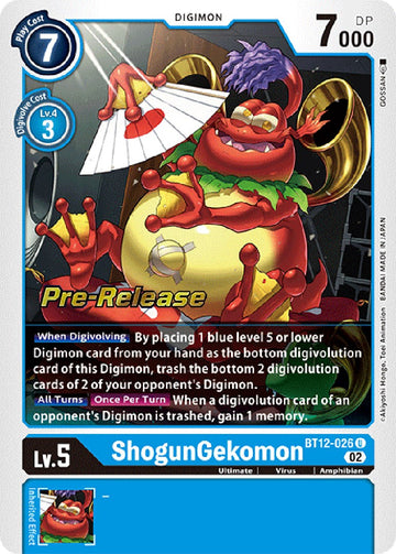 ShogunGekomon [BT12-026] [Across Time Pre-Release Cards] Foil