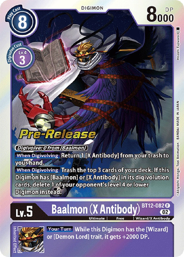 Baalmon (X Antibody) [BT12-082] [Across Time Pre-Release Cards] Foil