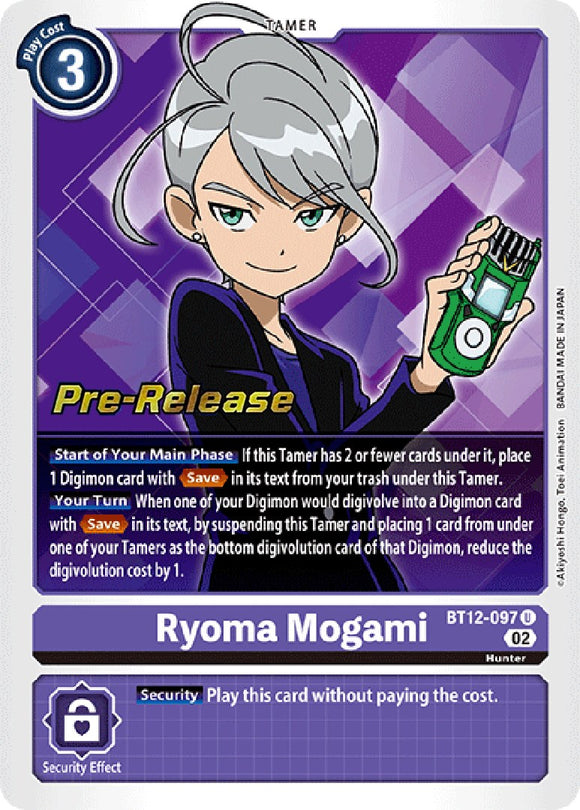 Ryoma Mogami [BT12-097] [Across Time Pre-Release Cards] Foil