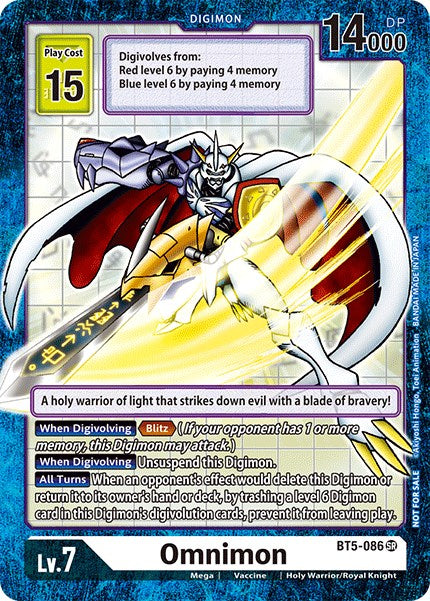 Omnimon (Across Time Box Promo) [BT5-086] [Battle of Omni] Foil