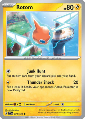 Rotom (Cosmos Holo) [070/198] [Scarlet & Violet Base Set] Holofoil