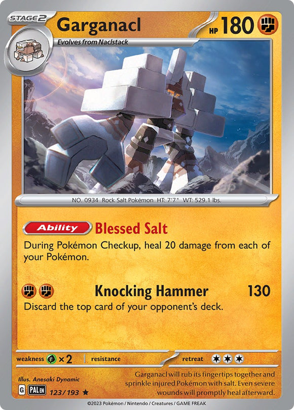 Garganacl [123/193] [Paldea Evolved] Reverse Holofoil