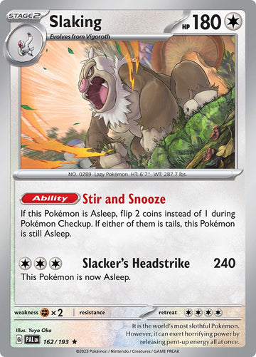 Slaking [162/193] [Paldea Evolved] Holofoil