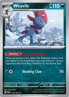 Weavile [134/193] [Paldea Evolved] Holofoil