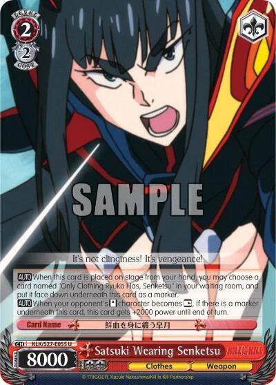 4d91944a-0b46-47fa-bea9-fb030e9bcfeb | ws-klk/s27-e055-u-nf-killlakill-unc-nm | Satsuki Wearing Senketsu