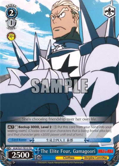 4d91944a-0b46-47fa-bea9-fb030e9bcfeb | ws-klk/s27-te13-td-nf-killlakill-t-tri-nm | The Elite Four, Gamagoori (TD)