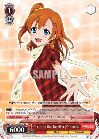 4d91944a-0b46-47fa-bea9-fb030e9bcfeb | ws-ll/en-w01-074-r-nf-lovelivedx-rar-nm | "Let's Go Out Together~" Honoka