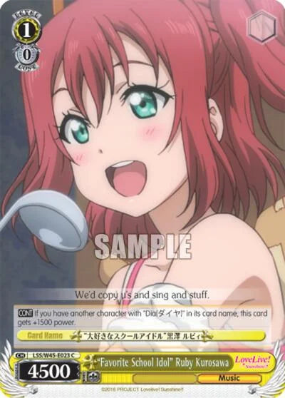 4d91944a-0b46-47fa-bea9-fb030e9bcfeb | ws-lss/w45-e023-c-nf-lovelivesuns-com-nm | "Favorite School Idol" Ruby Kurosawa