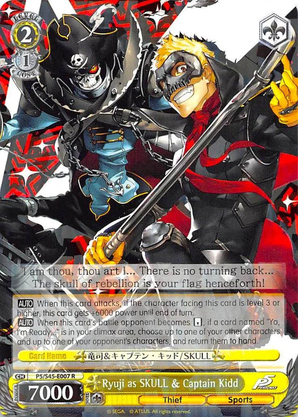 4d91944a-0b46-47fa-bea9-fb030e9bcfeb | ws-p5/s45-e007-r-nf-pers5-rar-nm | Ryuji as SKULL & Captain Kidd