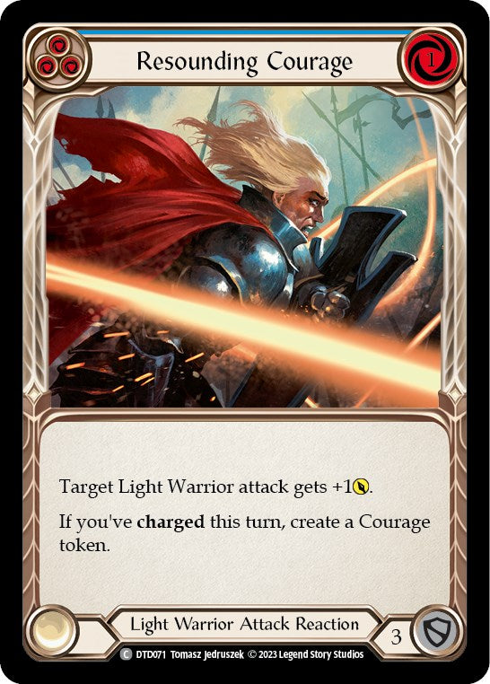 Resounding Courage (Blue) [DTD071] [Dusk till Dawn] Rainbow Foil