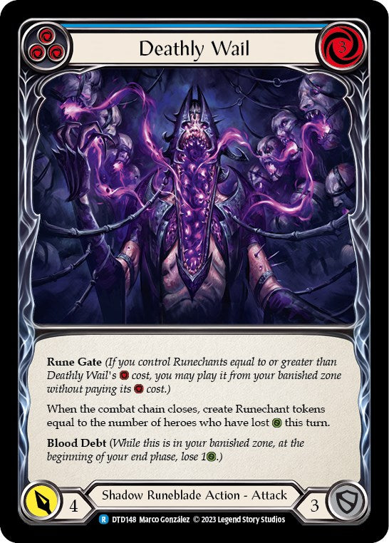 Deathly Wail (Blue) [DTD148] [Dusk till Dawn] Rainbow Foil