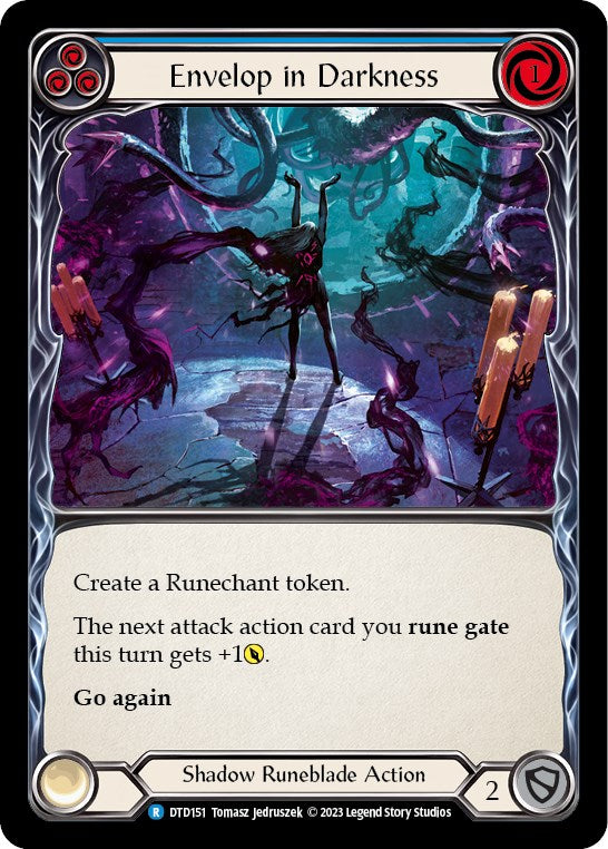Envelop in Darkness (Blue) [DTD151] [Dusk till Dawn] Rainbow Foil