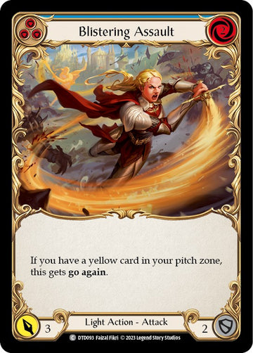 Blistering Assault (Blue) [DTD093] [Dusk till Dawn] Rainbow Foil